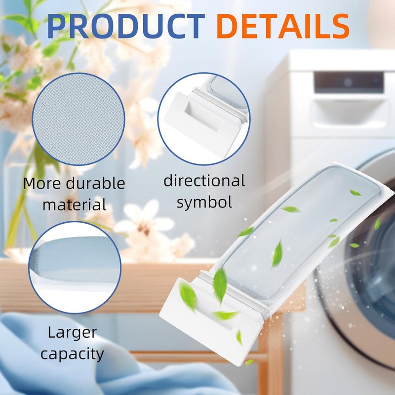 Pulluty W10717210 W11607443 Dryer Lint Screen Filter White Replacement for Kenmore Maytag Whirlpool Dryer Lint Screen W11778253 W11522758 348846 348851 8558459 8557882 8559787 - Image 3
